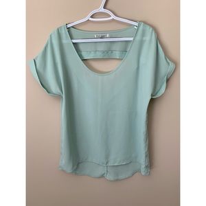 Luca Couture mint blouse